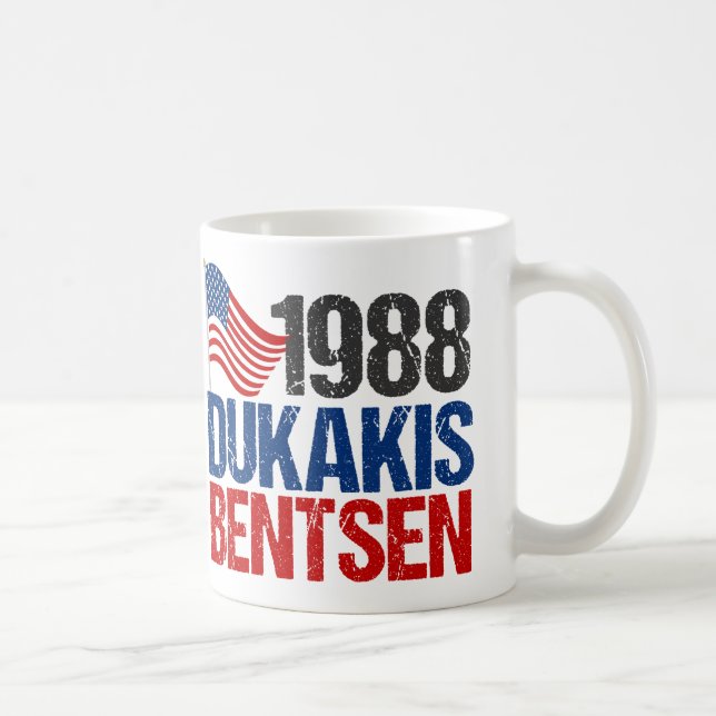 Mug Élection rétro Dukakis Bentsen 1988 (Droite)