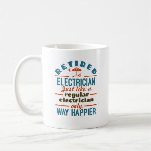 Mug Électricien Retraité Drôle Retraite Très Heureux