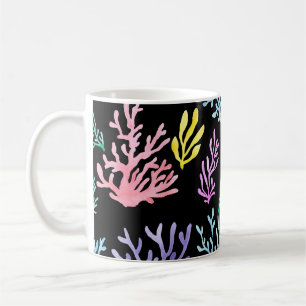Mug Élégance des récifs de corail : Motif d'aquarelle