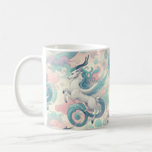 Mug Élégance mystique : Pastel Kirin Whispers
