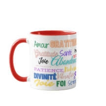Mug Élégant "Amour - Richesse - Succès"