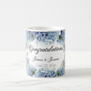 Mug Élégant Aquarelle de Fleurs de Ne Pas Oublier