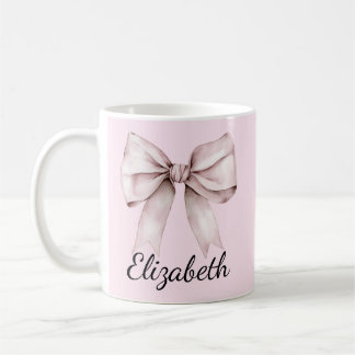 Mug Elégant arc rose Nom personnalisé