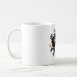 Mug Elegant Black and White Christmas Ornaments 