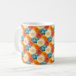 Mug Élégant Chic Coloré Élégant Roses Modernes