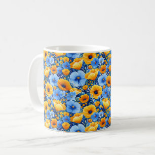 Mug Élégant Chic Coloré Moderne Fleurs
