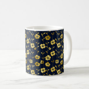 Mug Élégant Chic Élégant Féminin Tendance Noir Or
