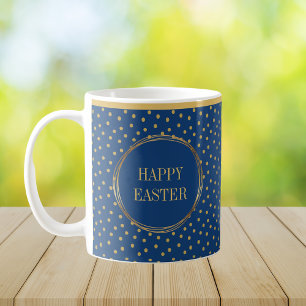 Mug Elégant Chic Gold Pois heureux Pâques