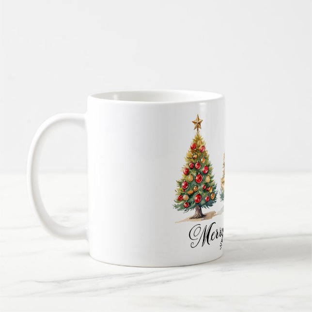 Mug Elegant Christmas Trees – Holiday Season (Gauche)