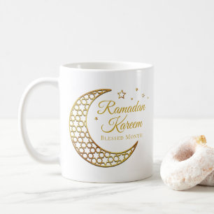 Mug Élégant Croissant de Lune en Filigrane d'Or Ramada