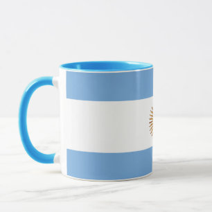 Mug Elégant drapeau argentin Vintage couvert de cérami