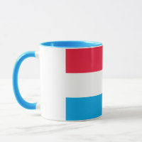Elégant drapeau luxembourgeois Vintage Couvert Cér