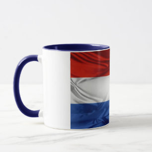 Mug Elégant drapeau néerlandais Couvert de céramique