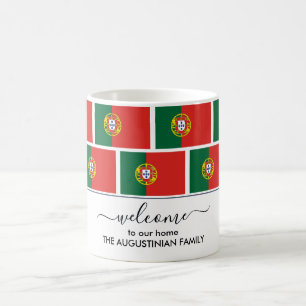 Mug Élégant DRAPEAU PORTUGAL D'Accueil Personnalisé