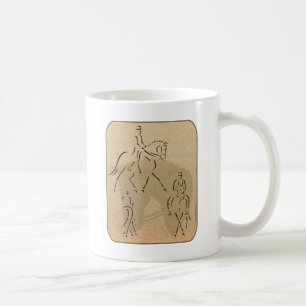 Mug Élégant Dressage Cheval Design en Brown/Tan