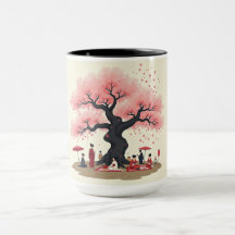 Mug Élégant Fleur de Cerisier Hanami
