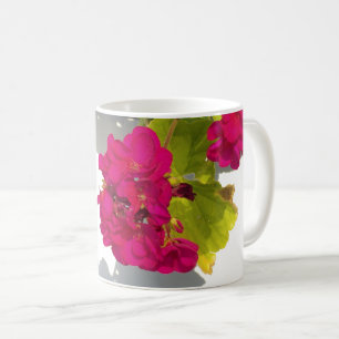 Mug Élégant Fleur rose profond Géranium rose