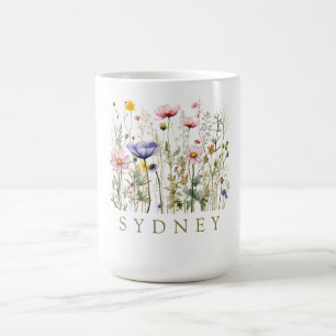 Mug Élégant Fleur sauvage floral Boho