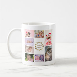 Mug Elegant Gold Family Photo Collage Father's Day
