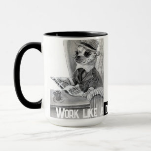 Mug Elégant journal de lecture de chihuahua