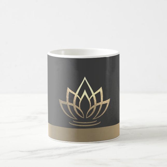 Mug Elégant Lotus Or, Yoga (Centre)