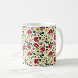 Mug Elégant Mignon Sophistiqué Chic Romantique Floral