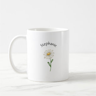 Mug Élégant Mignon Sophistiqué Nommé Romantique Floral