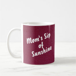 Mug élégant moderne abstrait parties scintillant rose