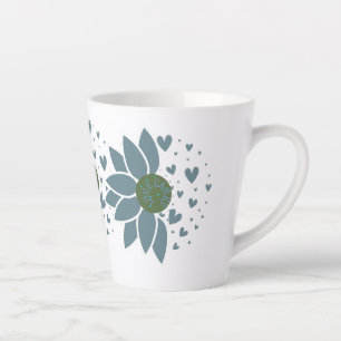 Mug Élégant Moderne Chic Love Cares Mat