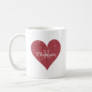 Mug Élégant Monogramme de la Parties scintillant de l'
