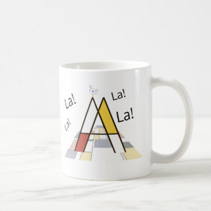 Mug Élégant monogramme de lettre artistique. Lettre A
