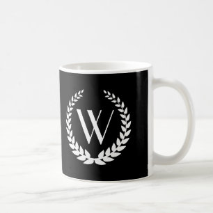 Mug Élégant monogramme personnalisé