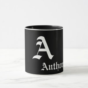 Mug Élégant Monogramme Un Modèle