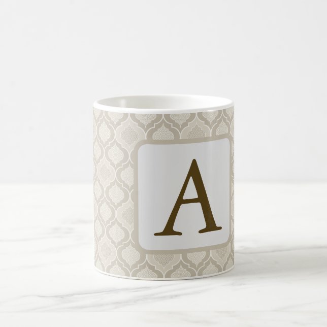 Mug Elégant Motif de Trellis marocain dans les tons ne (Centre)