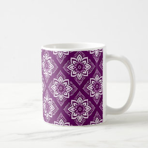 Mug Élégant motif floral de Boho Vintage