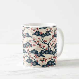 Mug Élégant Motif sans couture en fleur de cerisier (2