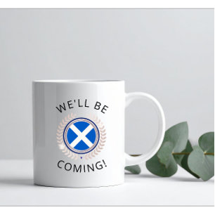 Mug Élégant Nous Serons Là Insigne du drapeau de l'É