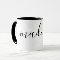 Élégant Personnalisé chic Moderne Gris et noir