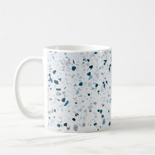 Mug Élégant rétro gris gris bleu vert Turquoise