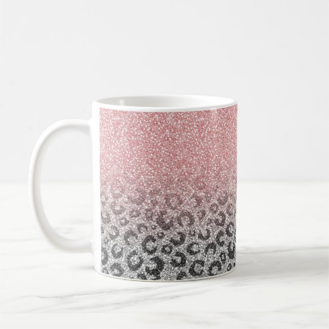 Mug Élégant Rose Gold Parties scintillant Empreinte de (Gauche)