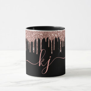 Mug Élégant Rose Parties scintillant Gold Drives 2 Mon