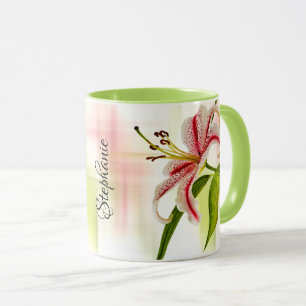 Mug Elégant Star Lily (Stargazer) Photographie floral
