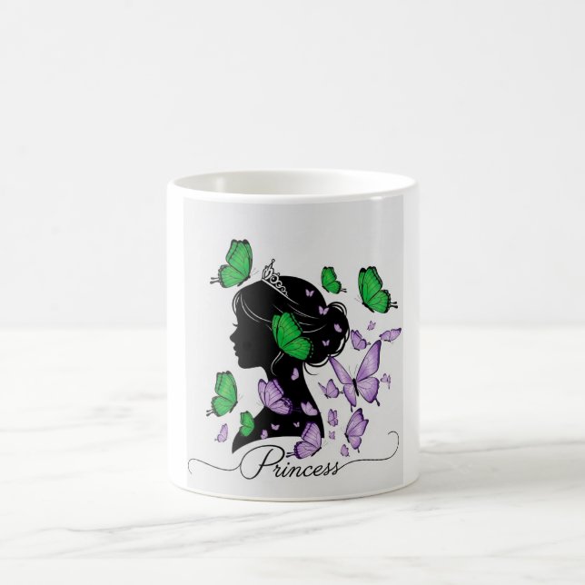 Mug Élégant T-shirt "Princesse des papillons" | Prince (Centre)