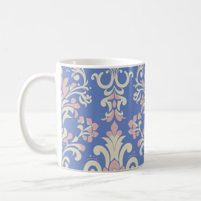 Mug Elegant Vintage Damask Gift for Her  (Gauche)