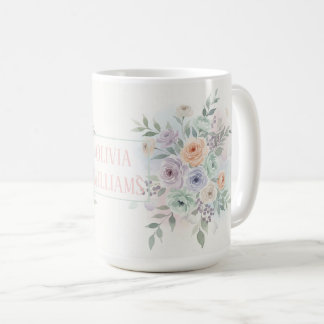 Mug Elegant Watercolor Floral 