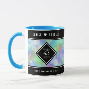 Mug Élégante 43ème anniversaire du Mariage Opal