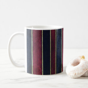 Mug Elégante Brougeole Noire Burgundy en or