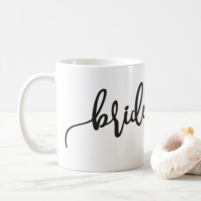 Mug Élégante calligraphie Mariage de Bridesmaid | Musi (Avec donut)