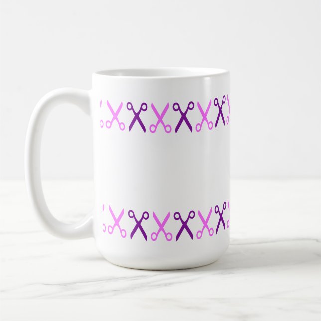 Mug Elégante Coupe Ciseaux Coiffeur Tailor (Gauche)