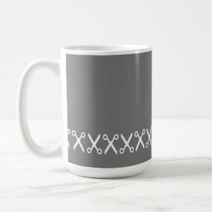 Mug Elégante Coupe Ciseaux Coiffeur Tailor
